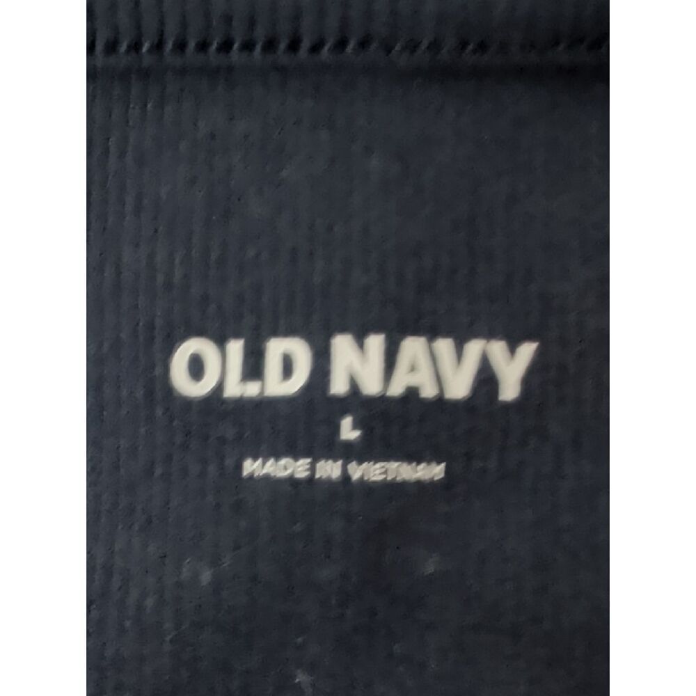 Old Navy Navy Blue Floral-Accented Square Neck Tank - Picture 4 of 5